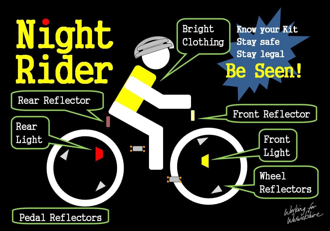be seen on bikes