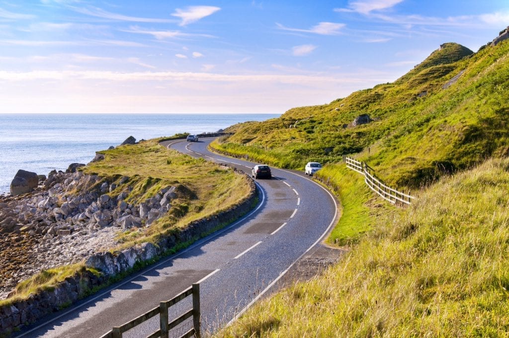 scenic route driving