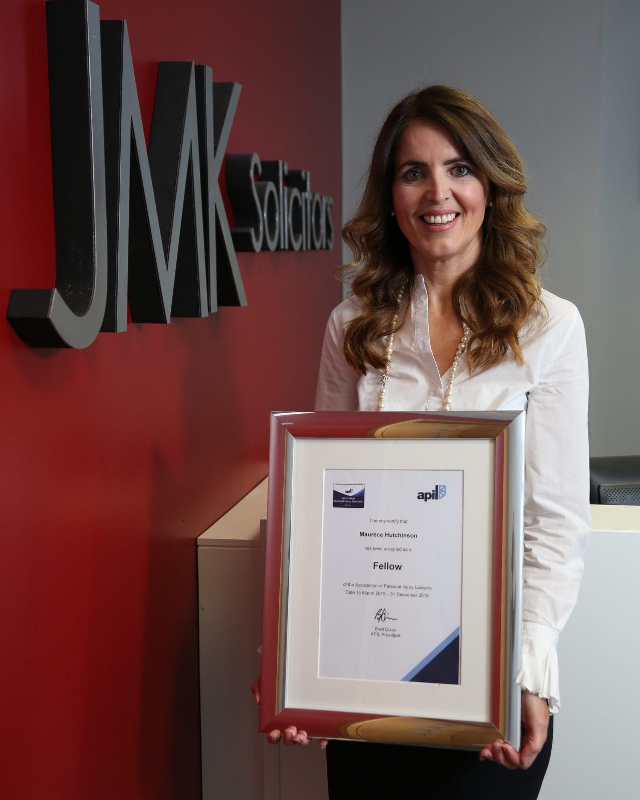 JMK Solicitors Managing Director awarded Industry APIL Fellowship