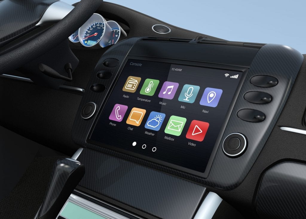 smart touch screen multimedia system for automobile.