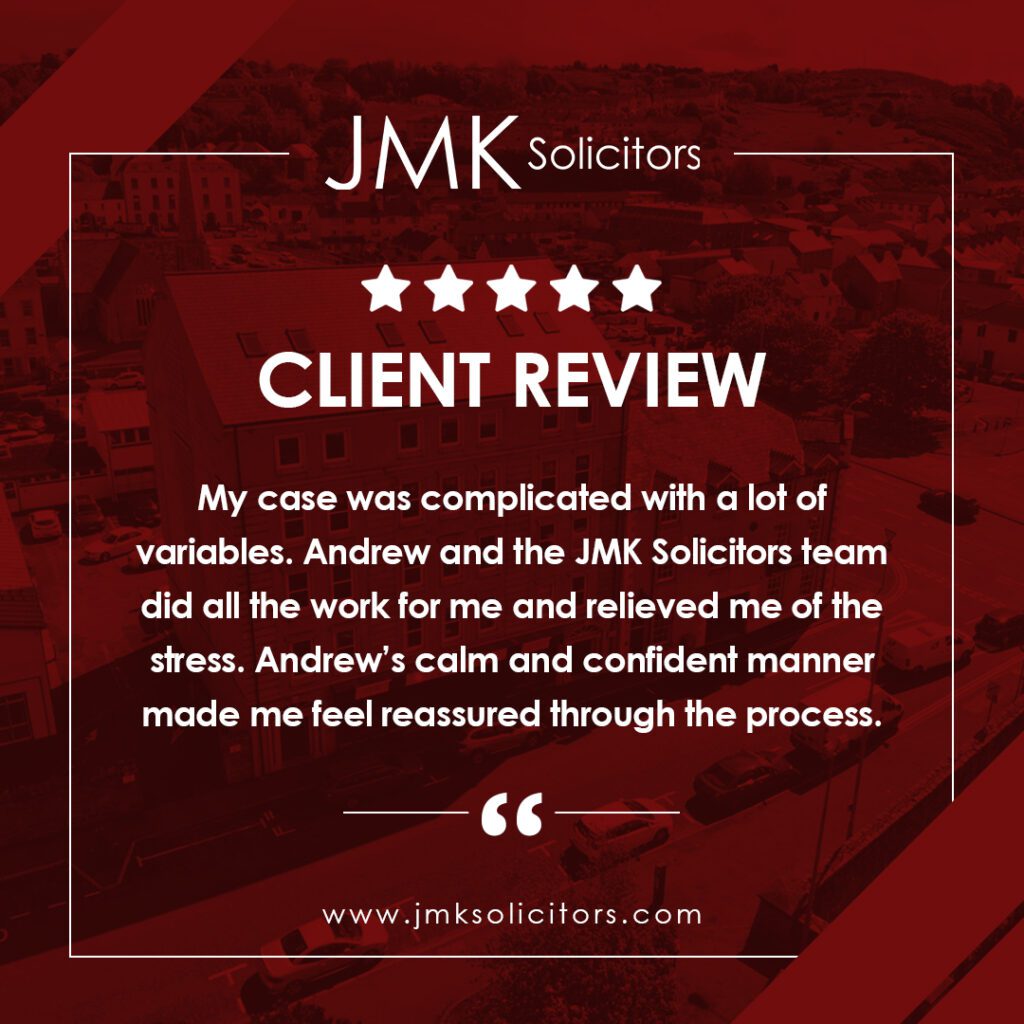 JMK Solicitors Testimonial, comments Customer review, rating,