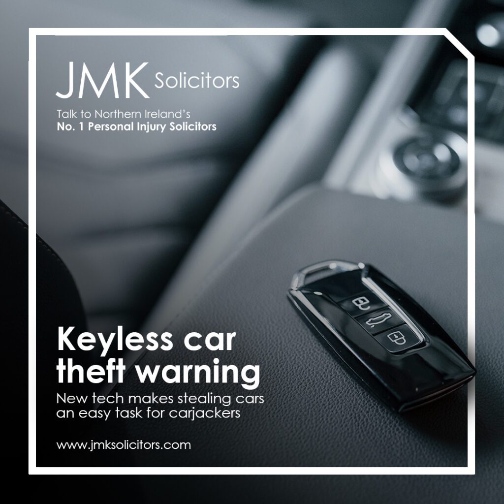Car thief using technology to steal a keyless car